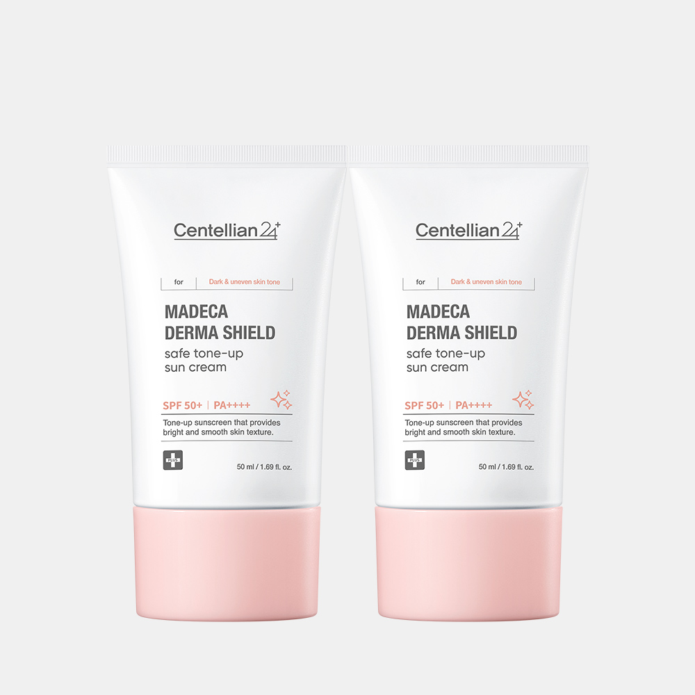 동국제약 마데카 더마 쉴드 세이프 톤업 선크림 50ml 2개 - 상품 이미지