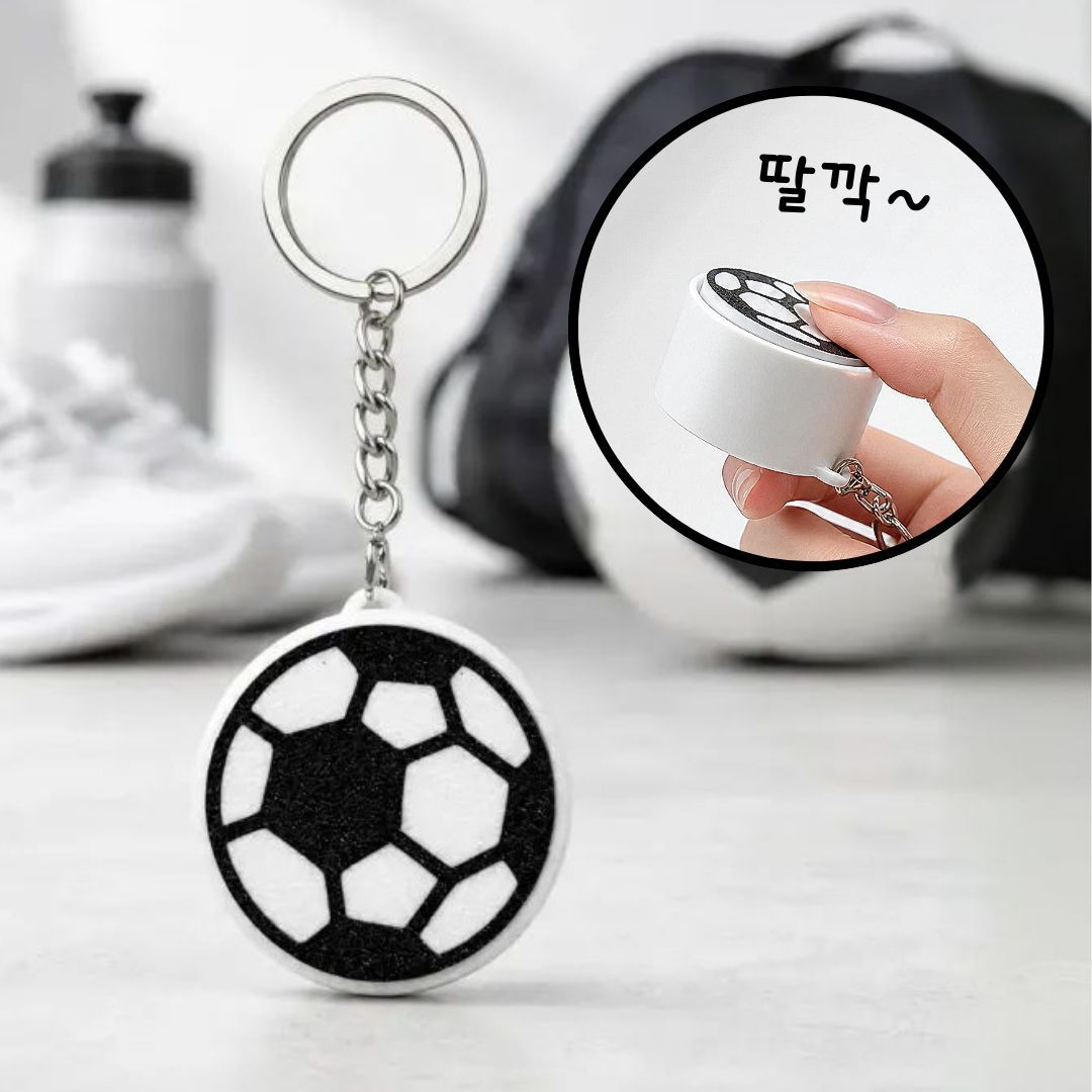 스포츠 클리커 키링 3D 키캡 딸깍이 야구 축구 농구 테니스 공 동호회 응원 열쇠고리 굿즈 이미지 7