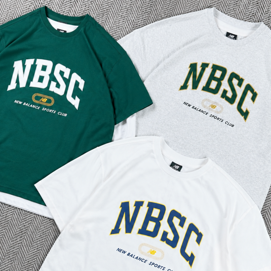 뉴발란스 반팔티 NBSC 오버핏 커플 티셔츠 - 상품 이미지