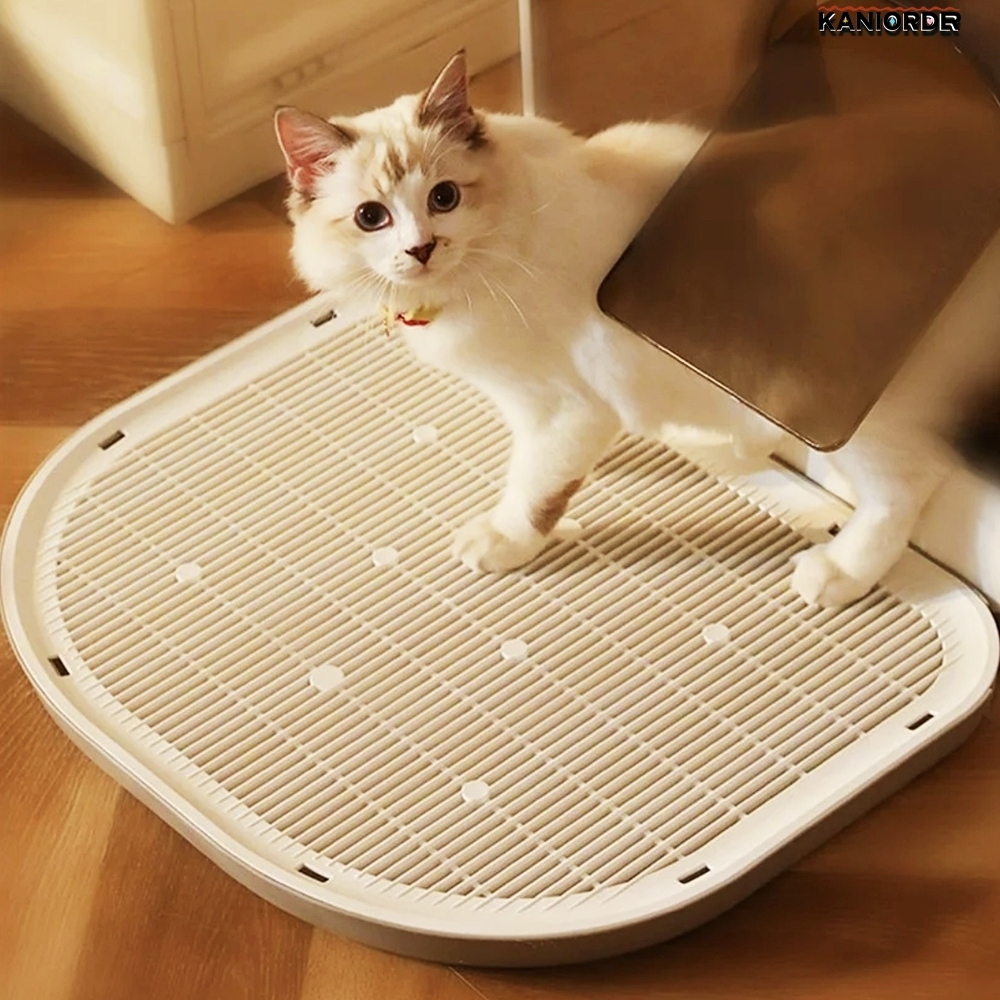 고양이 모래 발판 사막화 방지 반려묘 화장실 앞 샌드 매트 - 상품 이미지