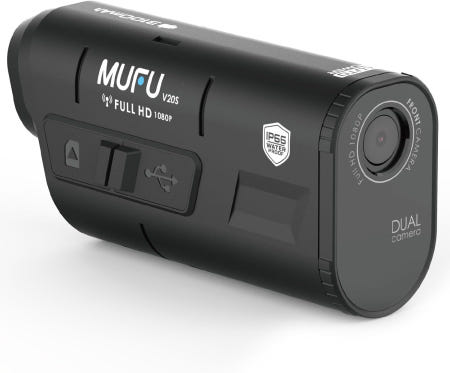 [해외]Maxwin MFBDVR00 Drive Recorder For Motorcycles 2 Cameras Simultaneous Recording Helmet Dash Cam