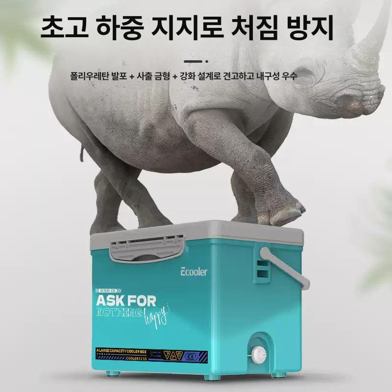 미니 어항 산소 두꺼운 보온 낚시 생선 사육 상자 13cm 스카이라이트 블루 +아이스 플레이트+칸막이 - 상세 이미지 5