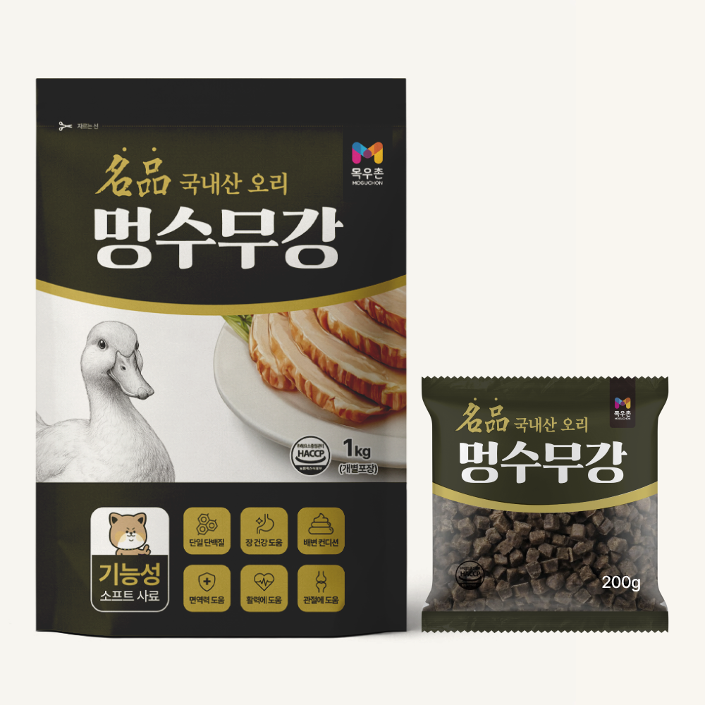 목우촌 멍수무강 강아지 소프트사료 오리고기, 1kg, 1개 - 상세 이미지 4