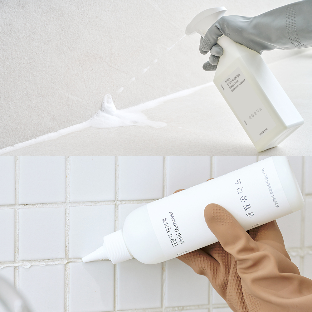 생활공작소 뿌리는 욕실세정제 2개 + 곰팡이제거제 300ml
