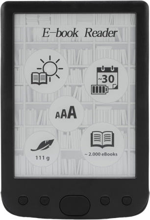 EBTOOLS [해외]EBTOOLS 6인치 E리더 800x600 고해상도 대형 터치스크린 조절 가능한 글꼴 크기 텍스트 강조 표시 종이 같은 화면 PDF·EB·MOBI 지원 긴 배터리 수명(8G