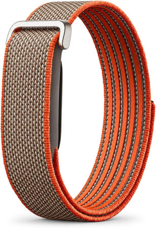 BandSmith [해외]통기성이 좋은 직조 루프 스트랩 Google Fitbit Air 밴드 지원 직물 소재 스타일 있는 디자인 Lai Orange