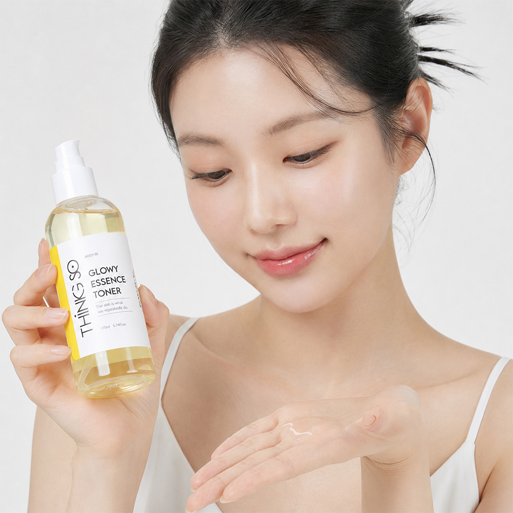비건 글로이 에센스 토너 히알루론산 약산성 저자극 수분 밸런스 보습 띵쏘 170ml - 상세 이미지 4