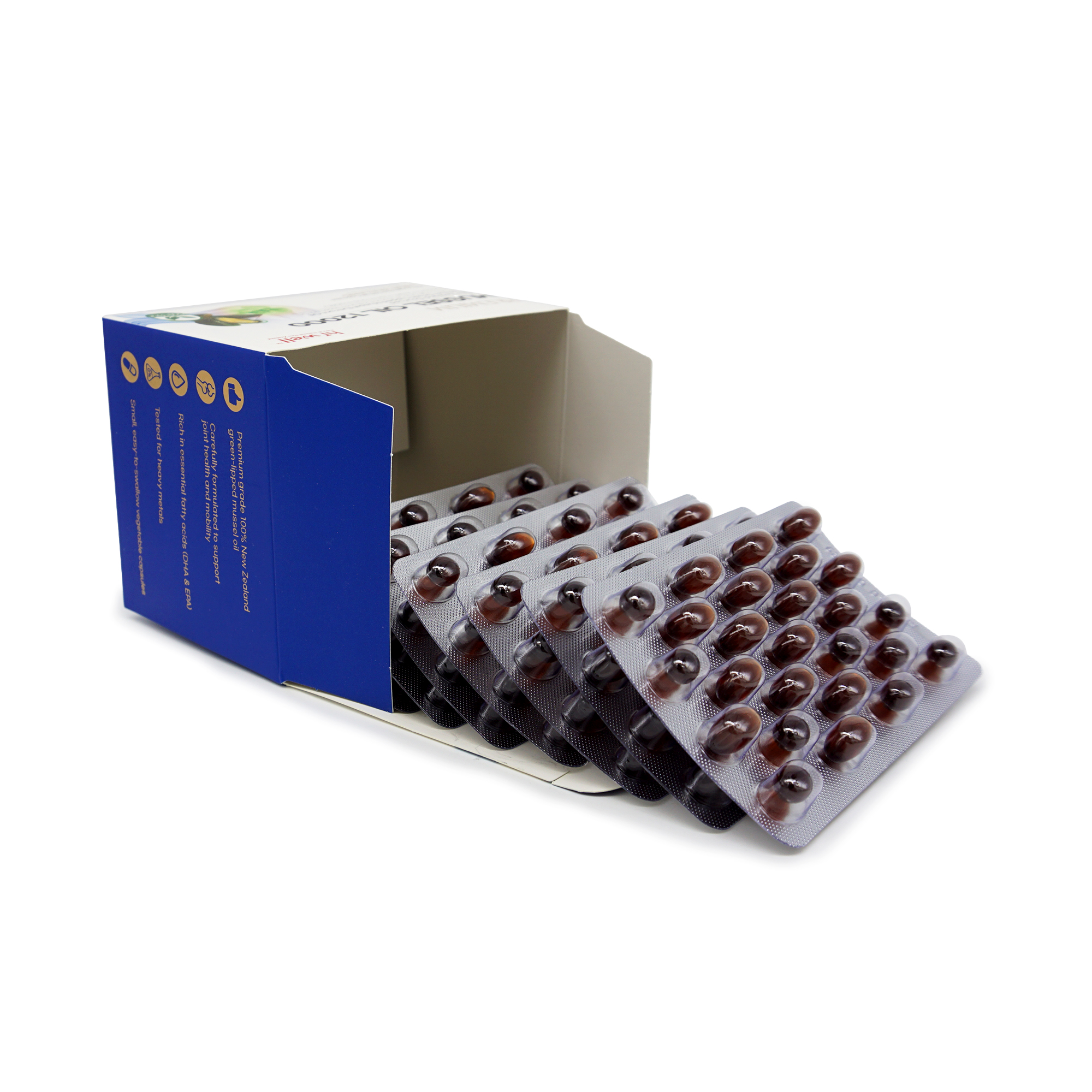 하이웰 초록홍합 12000mg 뉴질랜드 초록입 홍합 오일 관절 건강 200정, 3개 - 상세 이미지 5