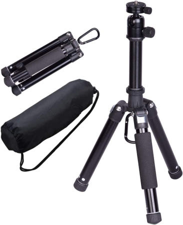 [해외]치하이센 삼각대 카메라 스마트폰 캠코더 DSLR 79인치(20cm) 약 89온스(50g) 경량 컴팩트 여행 접이식