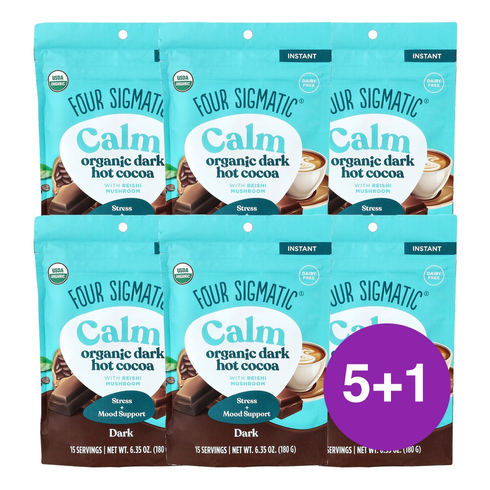 포 시그매틱 Calm USDA 다크 핫 코코아 180g, 6개 - 상품 이미지