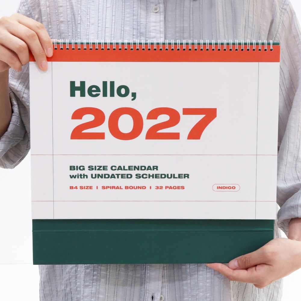 2027 대형 탁상달력 B4 큰 책상 달력 스케줄 메모 2027년 회사 데스크 캘린더 - 상세 이미지 2
