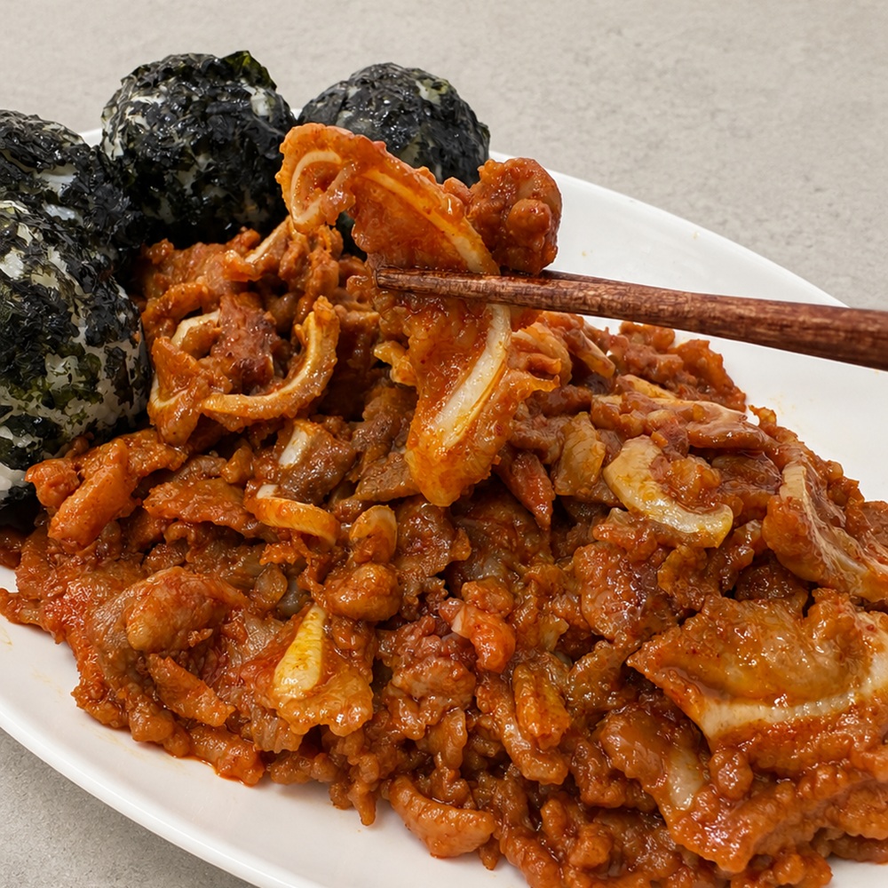 양념 오돌뼈 400g 매콤한 술안주 캠핑 밀키트 - 상품 이미지