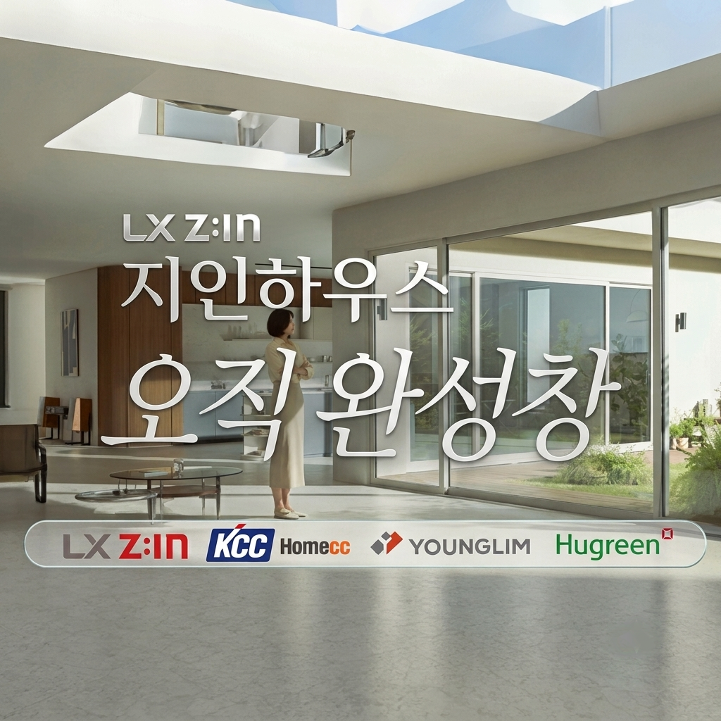 [지인하우스] LX Z:IN 뷰프레임 KCC[홈씨씨] 영림[아펠윈도우] 휴그린 본사완성창 맞춤 견적 - 상품 이미지