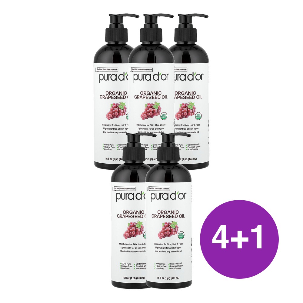 퓨라도르 USDA 포도씨 오일 473ml, 5개 - 상품 이미지