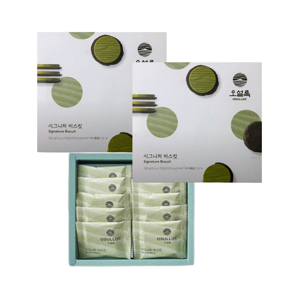 오설록 시그니처 비스킷 100g x2개 고급 간식 쿠키세트 - 상품 이미지