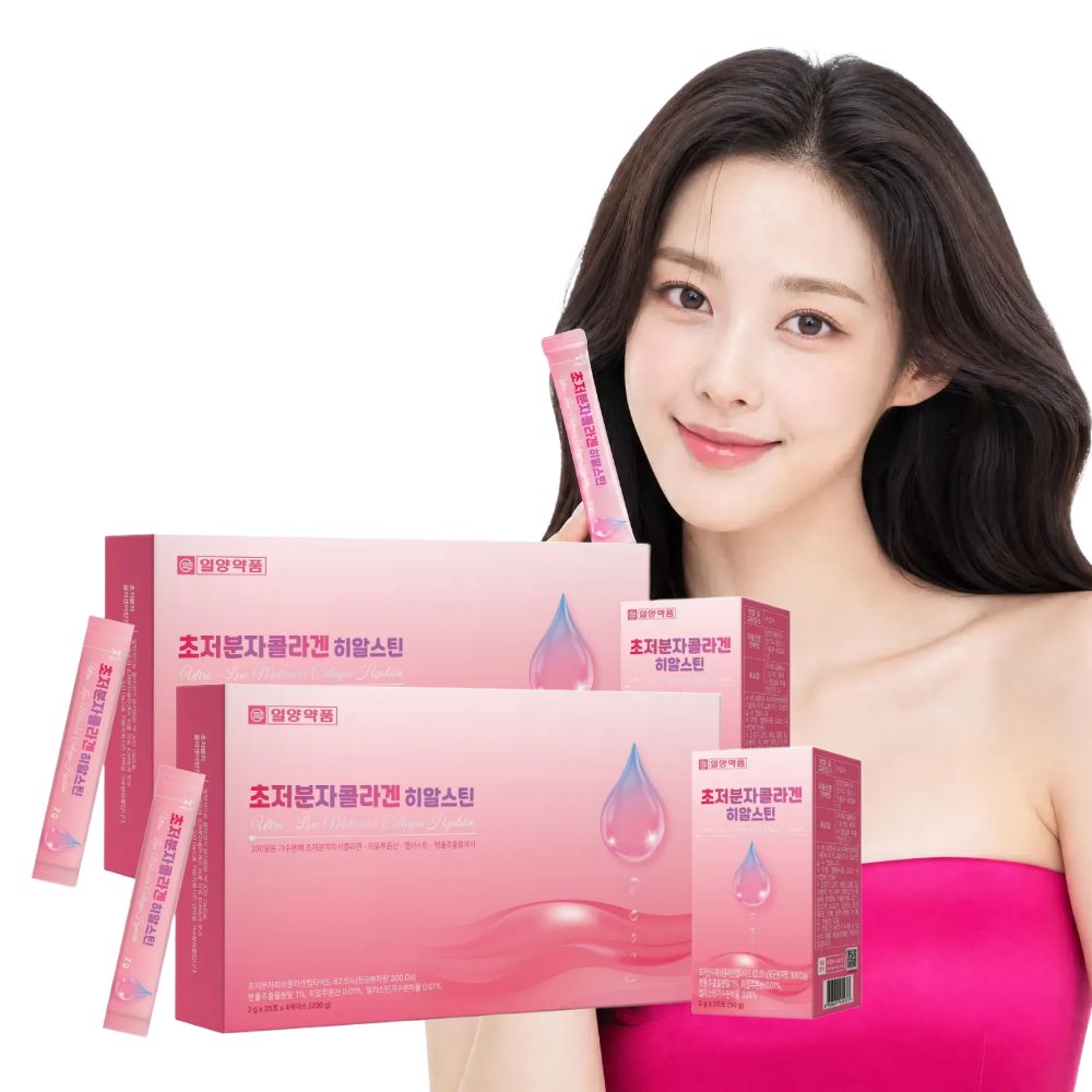 일양약품 초저분자 어린 콜라겐 펩타이드 엘라스틴 히알루론산 100포 2박스 - 상품 이미지