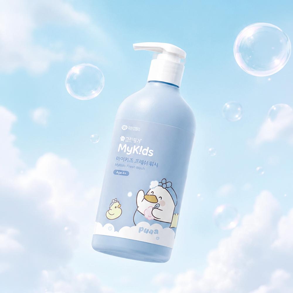 그린핑거 마이키즈 프레쉬 푸아 워시 500ml / 어린이,키즈,아동,저자극,프레쉬향, 대용량 - 상세 이미지 2