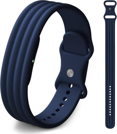 Polyjoy [해외]Google Fitbit Air Active 밴드 실리콘 소프트 스포츠 스트랩에 호환 워크아웃에 친절한 통기성 Fit Bit Air용 방땀·방수 손목 액세서리 여성용 ny