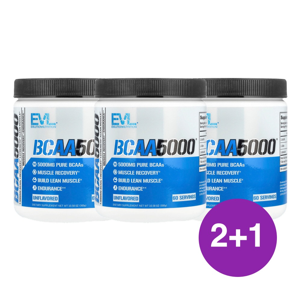 이보루션뉴트리션 BCAA5000 무맛 300g, 3개 - 메인 이미지