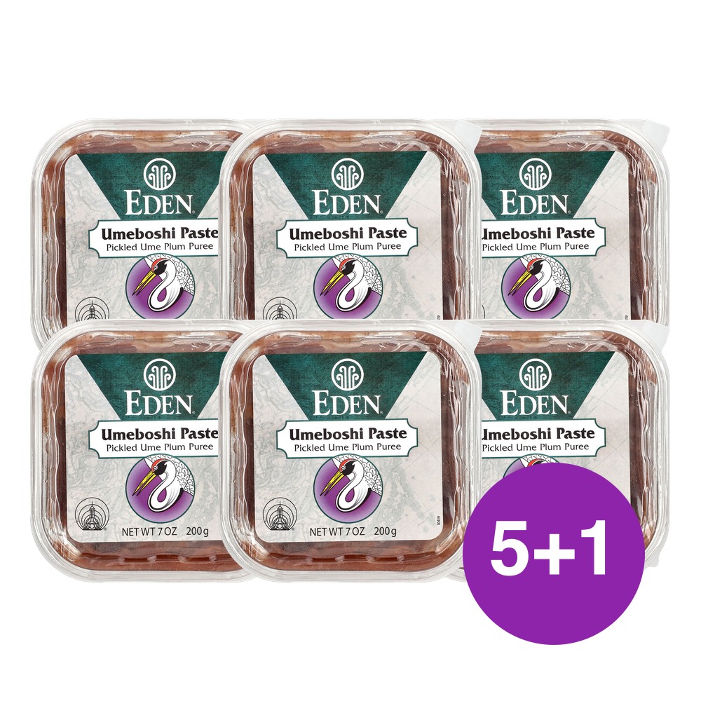 Eden Foods 우메보시 페이스트 염장 매실 퓌레 200g, 6개 - 상품 이미지