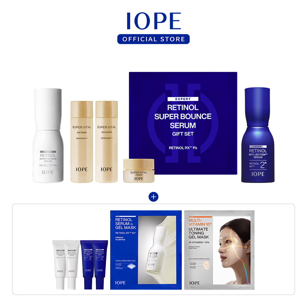 [단독] 아이오페 레티놀 데이&나이트 세트 (슈퍼 바운스 세럼 50ml + 레티놀 레티젝션 세럼 50ml) - 상세 이미지 2