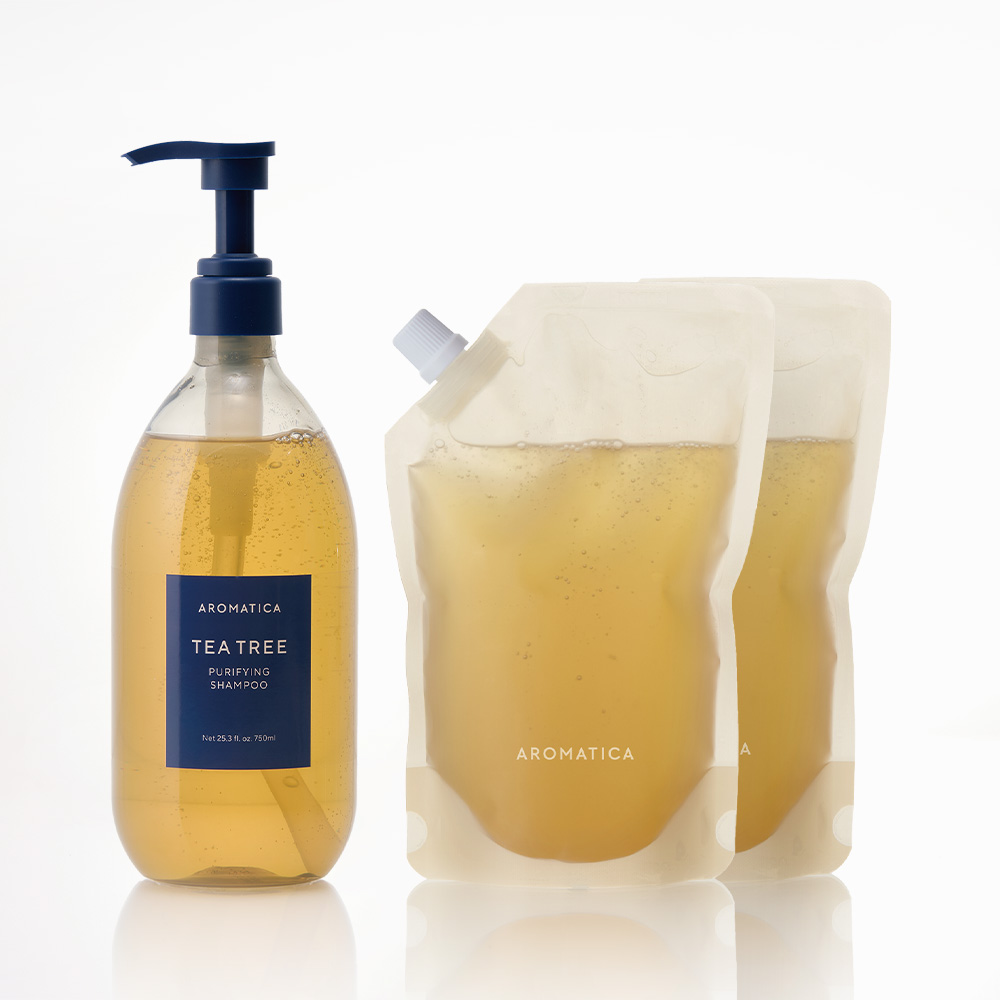 아로마티카 로즈마리 스칼프 스케일링 샴푸 750ML+리필500ML 2개 비건 탈모 기능성 상품 이미지
