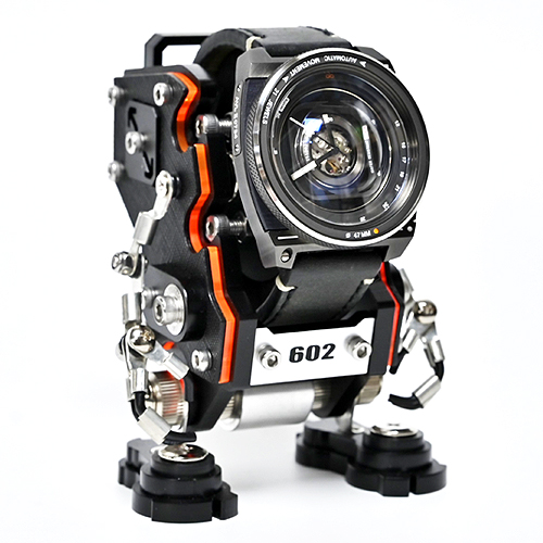 워치스탠드 스마트워치거치대 로봇 AWS-01 SAFFIANO [BLACK] - 상세 이미지 4
