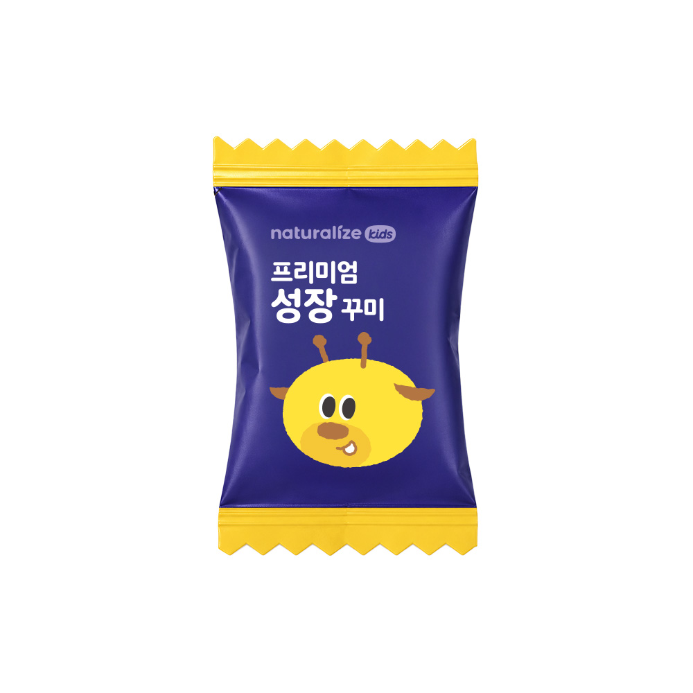 네추럴라이즈 프리미엄 성장 꾸미 / 포도블루베리맛 칼슘 비타민K D 60구미, 1개 상품 이미지