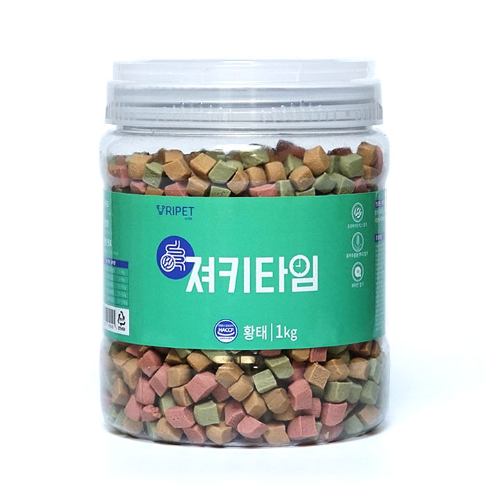 져키타임 강아지 대용량 노즈워크 간식 연어+오리+닭, 1kg, 1개 - 상세 이미지 2