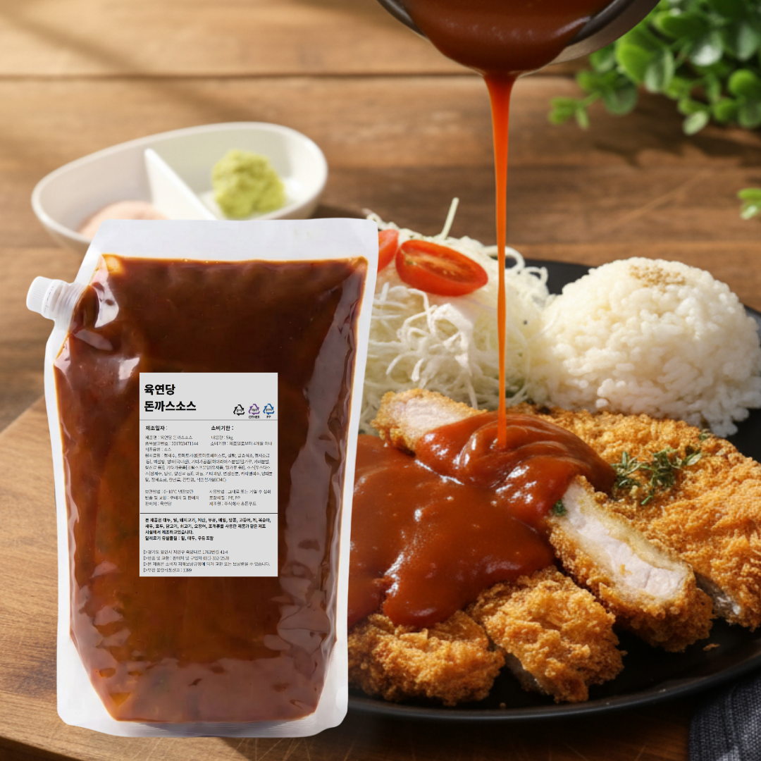 육연당 업소용 돈까스소스 대용량 5kg, 1개 - 상품 이미지
