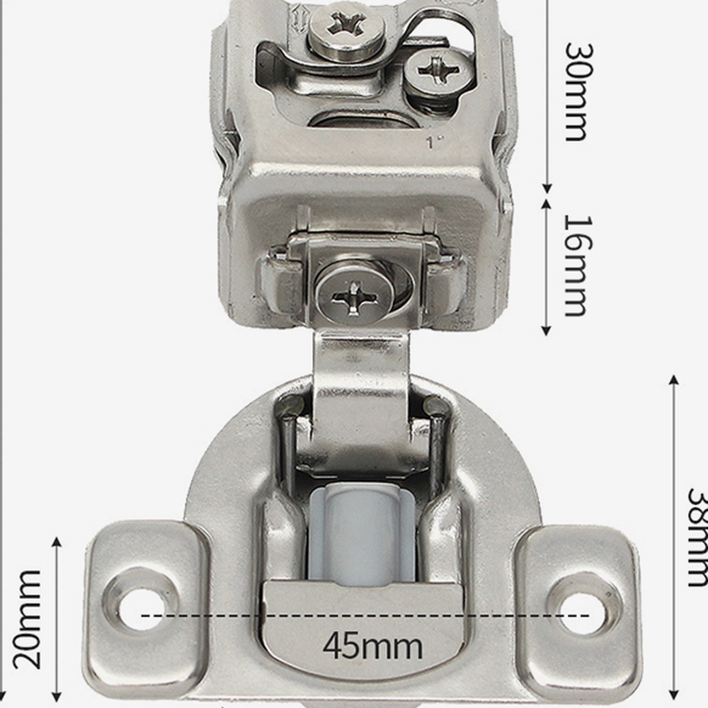 가구철물 댐퍼경첩 문닫힘방지 소프트클로징경첩 싱크대용 문틀두께18mm - 상세 이미지 4