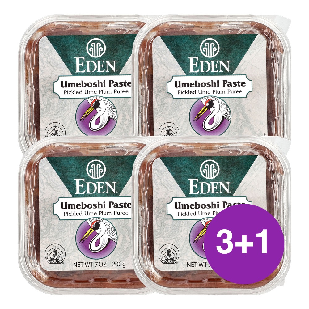 Eden Foods 우메보시 페이스트 염장 매실 퓌레 200g, 4개 - 상품 이미지