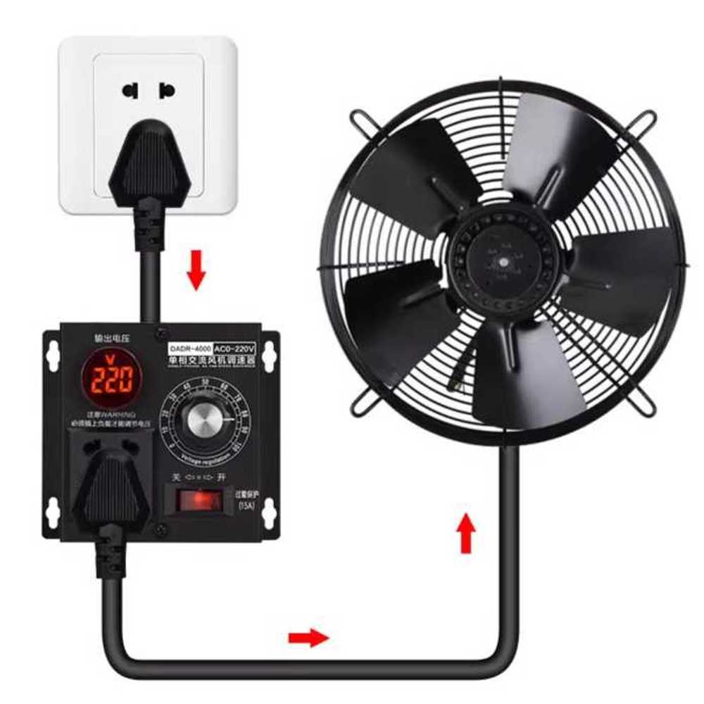 모터 속도 조절기 팬 스피드 220V 모터속도조절기 4000W - 상품 이미지
