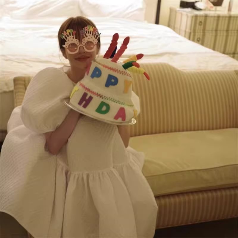 생일 케이크 모자 파티용 안경 생일축하 파티햇 고깔 생일 생일 모자 2개 + 안경 2개 - 상세 이미지 5
