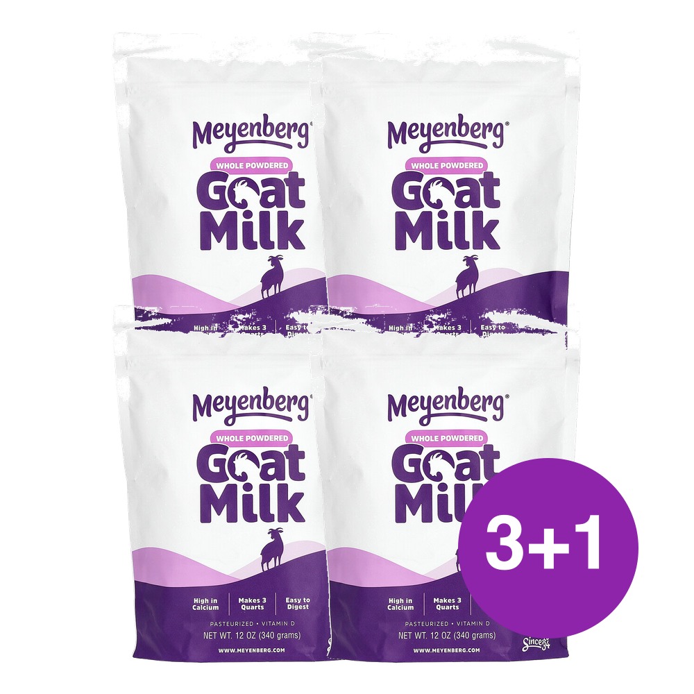 Meyenberg Goat Milk 산양유 전유 분말 340g, 4개