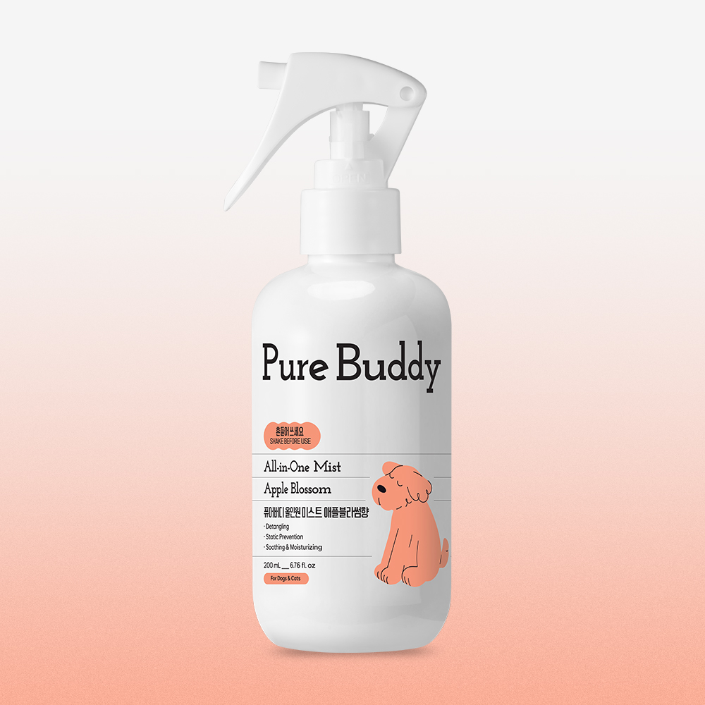 [고양이의 날] 퓨어버디 강아지 고양이 올인원 미스트 애플블라썸향 200ml, 1개 - 상품 이미지