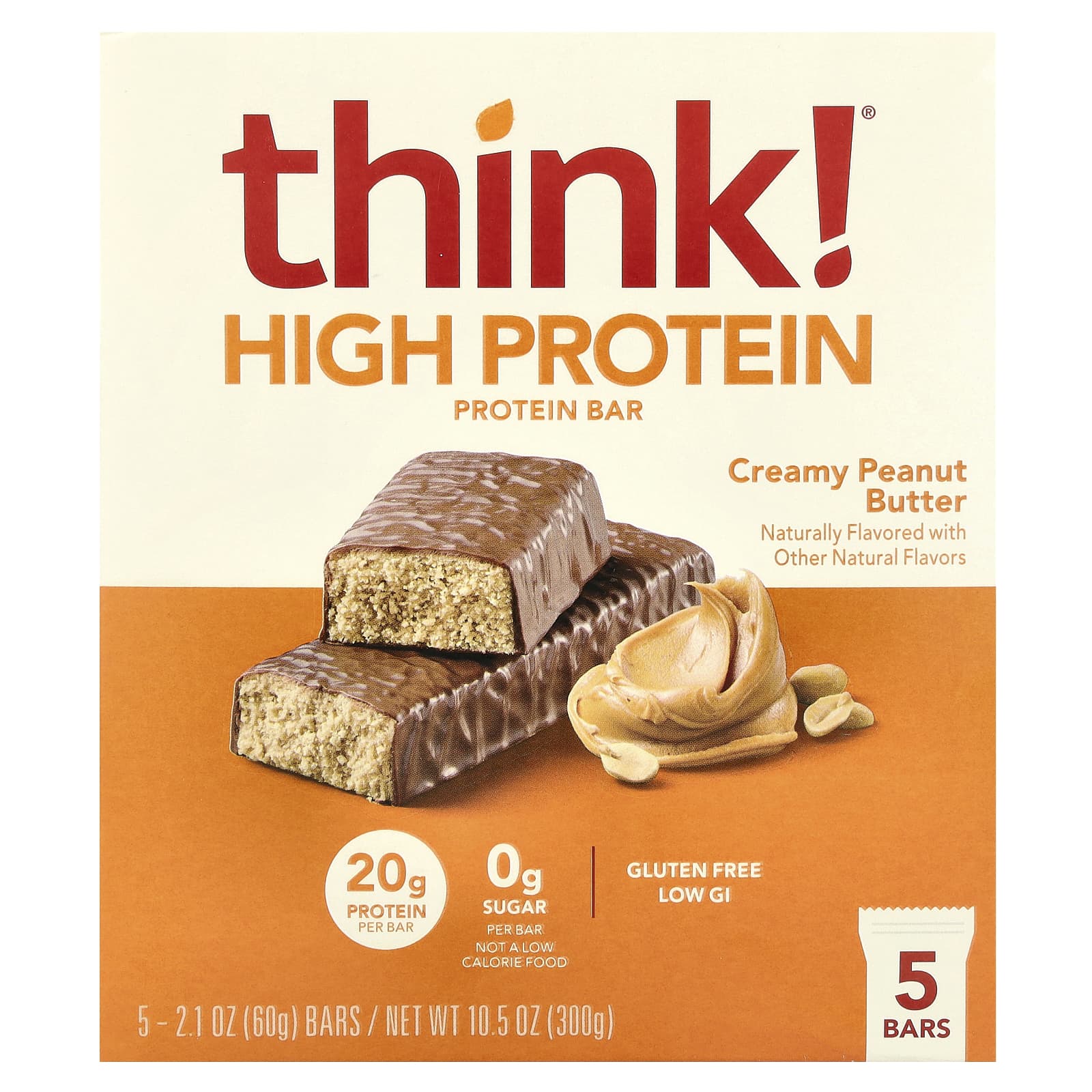 띵크 프로틴바 피넛버터맛 5개입 60g, 1개 - 상세 이미지 3