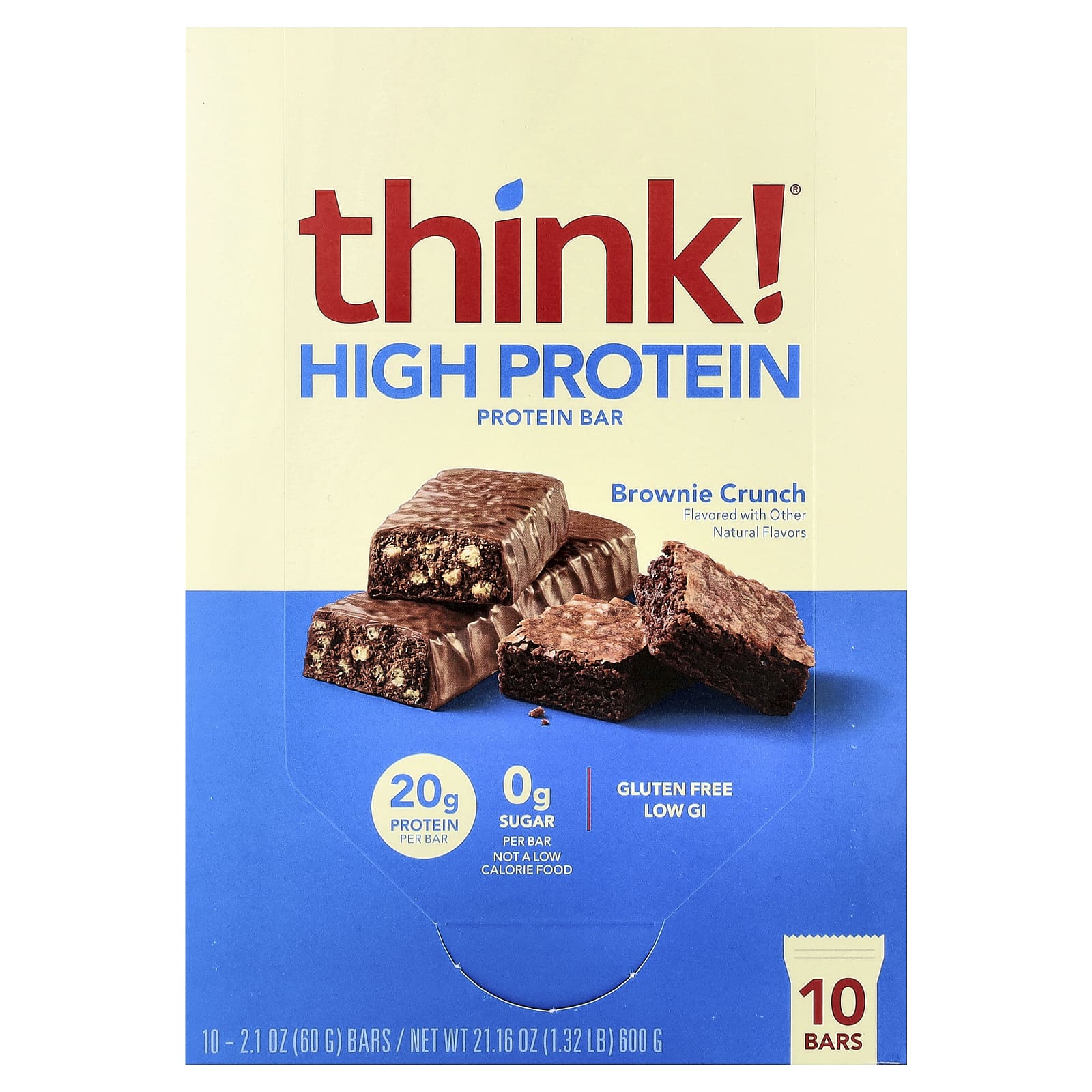 띵크 프로틴바 브라우니크런치맛 10개입 60g, 2개 - 상세 이미지 3