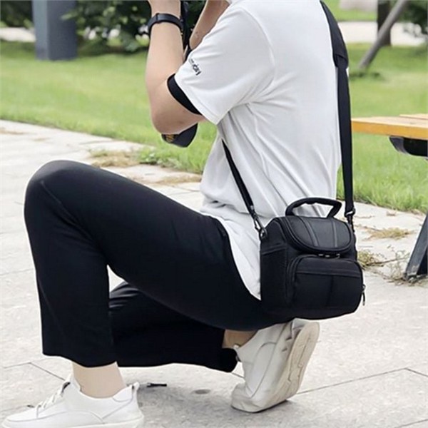 가벼운 카메라 숄더백 휴대용 카메라 가방 데일리 여행용 방수 수납 - 상품 이미지