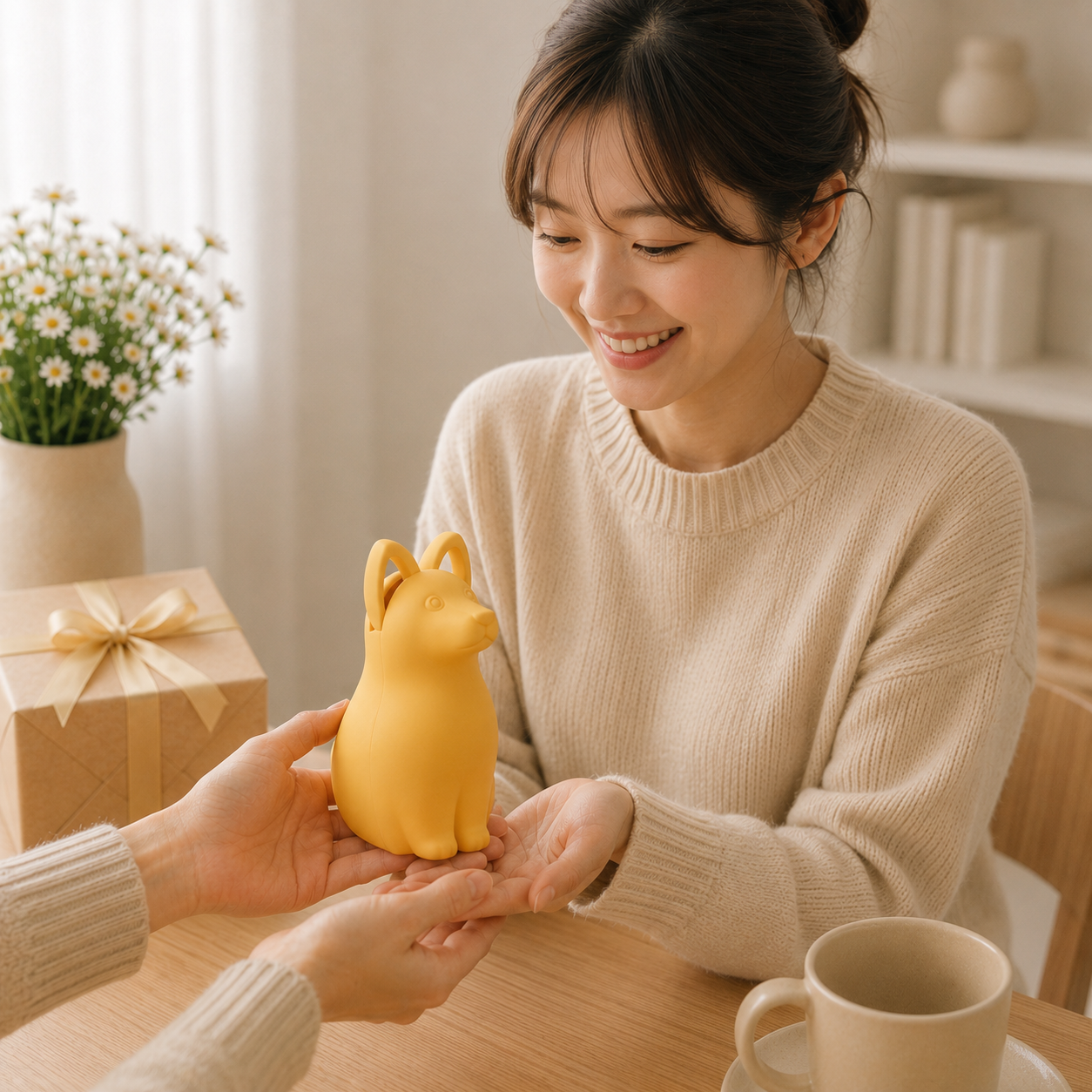 퀄리 찰리 강아지 가위 소형 사무용 가위 디자인 택배 문구가위 이미지 6