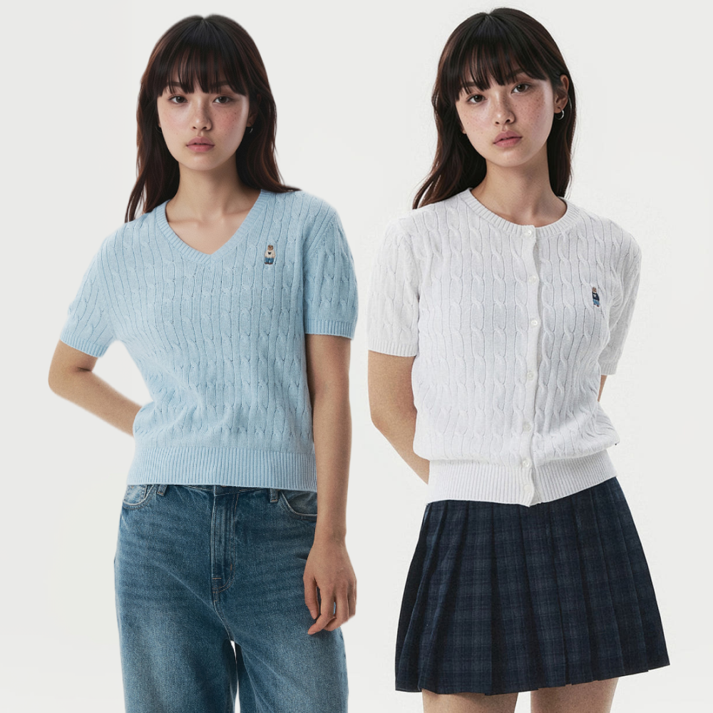 [N배송][후아유] 스티브 반팔 스웨터 모음 6종 - 상품 이미지
