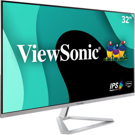 [해외]HDMI 및 디스플레이포트가 있는 ViewSonic VX3276MHD 32인치 080p 프레임리스 와이드스크린 IPS 모니터