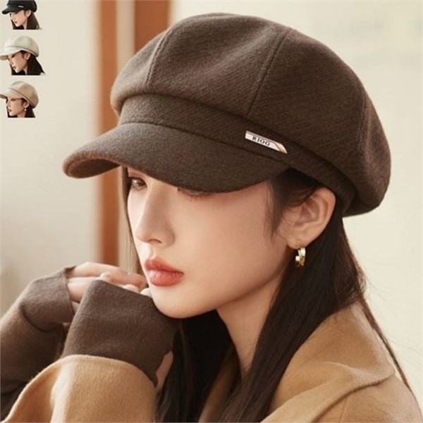 데일리 여성 베레모 빈티지 여성 화가 모자 겨울 가을 - 상품 이미지