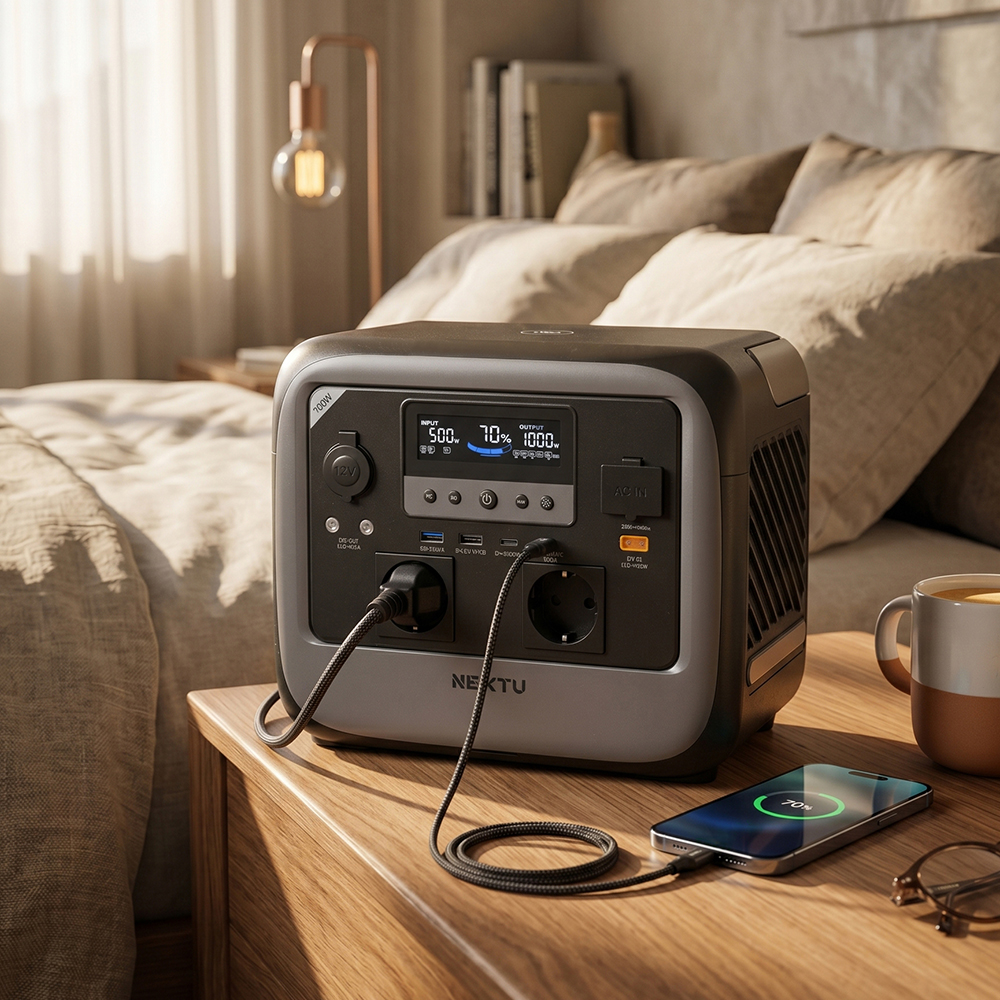 썬드라 PFB1 인산철 초고속 완충 무선충전 태양광 충전 다용도 휴대형 파워뱅크 UPS 700W 708PB-UPS - 상세 이미지 3