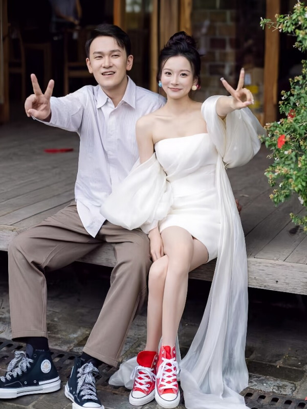 미니웨딩 브라이덜샤워 제주스냅 셀프웨딩 세미 드레스 - 상세 이미지 5