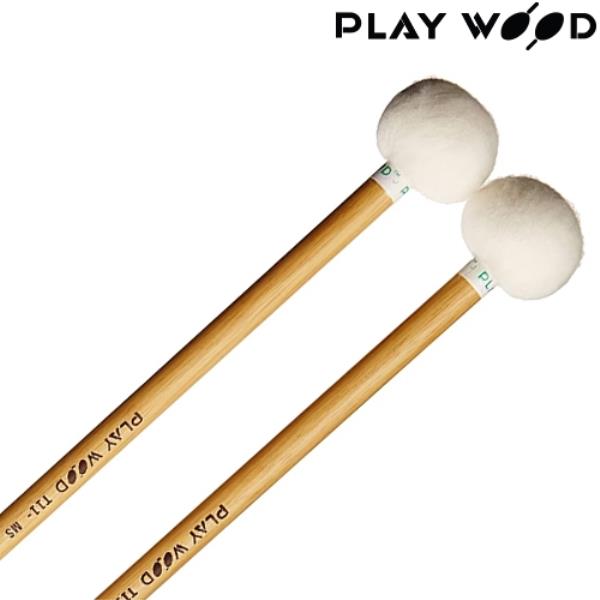 Playwood 일본 팀파니말렛 T11-MS 미디엄소프트 나무핸들 - 상품 이미지