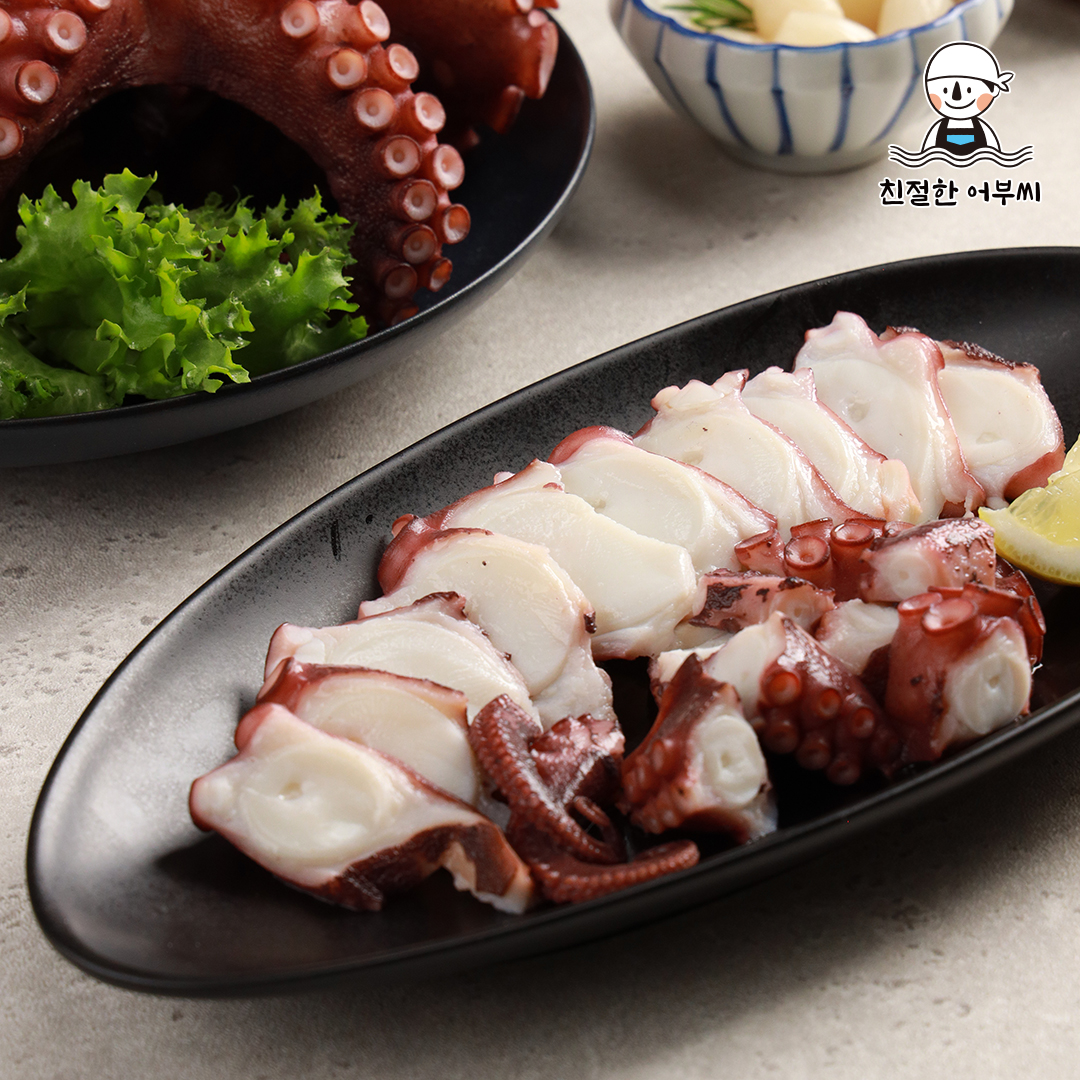 자숙 문어 돌문어 숙회 냉동 자연산 손질 1미 수산물이력제 친절한어부씨 1.2kg, 1개 이미지 8