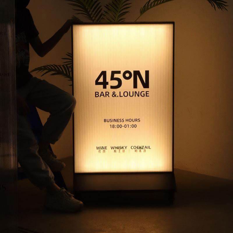 LED 카페 광고판 외부 가게 배너 홍보 야외 스탠딩 아크릴 매장 투명 - 상세 이미지 4