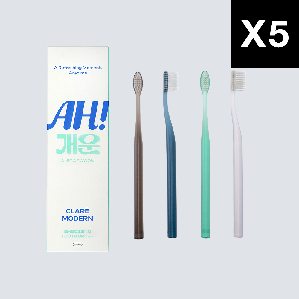 클레어 칫솔 모던, 4개입, 5개 - 상품 이미지