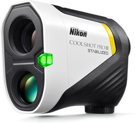 [해외]Nikon COOLSHOT III Stabilized Golf Laser Rangefinder 안정화 광학 하이퍼 리더 0초 듀얼 락온 Quake 6x2 방수 김서림 방지